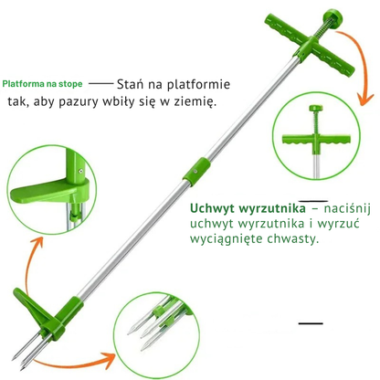 Chwastownik nożny Ogrodly™ — usuń chwasty bez schylania